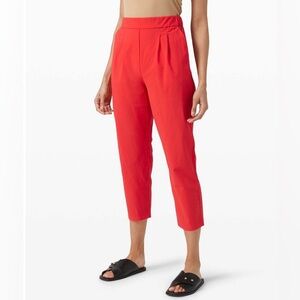Lululemon your true high rise trouser red women's 6
